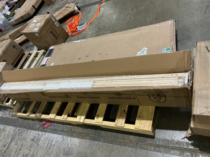Condition photo showing Good Condition for easelife 36in x 84in sliding barn wood door,interior doors,diy assemblely,solid natural spruce panelled slab,easy install,apply to rooms & storage closet,h-frame