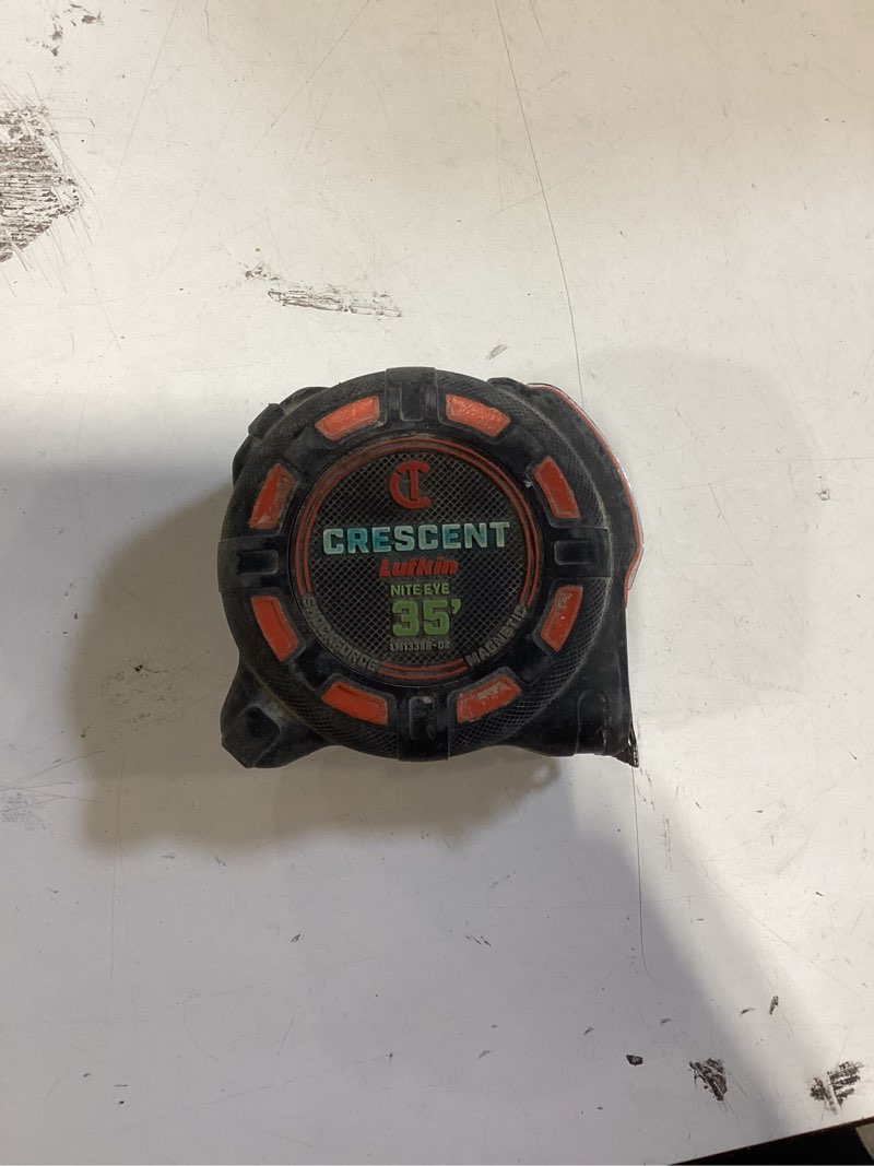 crescent lufkin orange shockforce nite eye 35-ft magnetic tape measure
