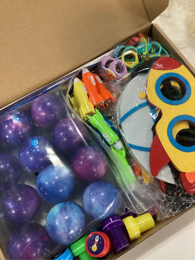 Condition photo showing New/Like New for sunnymemory space party favors, birthday & party decorations - 254 pcs outer space goodie bag stuffe