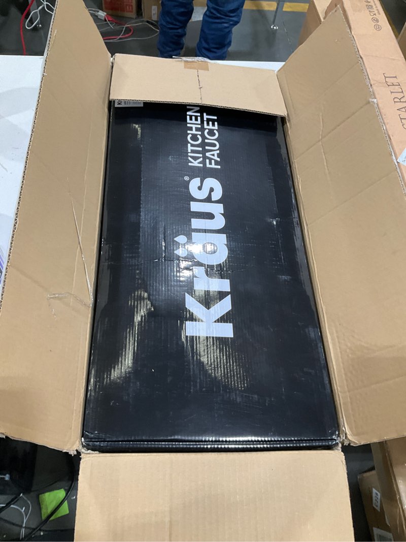 Condition photo showing item condition for KRAUS Bolden Commercial Style 2-Function Single Handle Pull Down Kitchen Faucet in Spot-Free Stainless Steel, KPF-1610SFS Spot-Free Stainless Steel Commercial Style