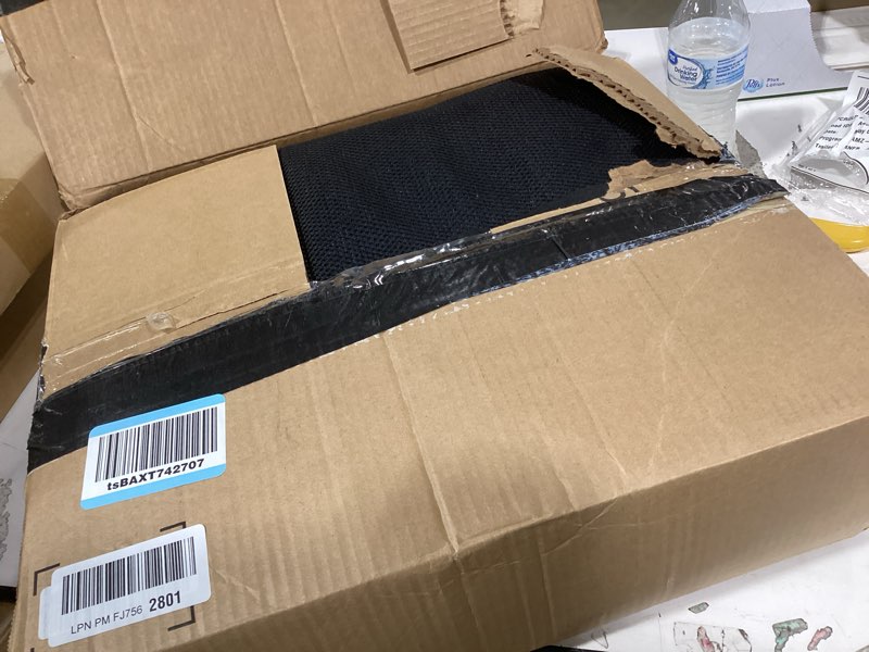 Condition photo showing Good Condition for thick booster car seat with back, seat cushion for tailbone pain relief, portable breathable mesh fabric, for office chair cushion, adult car seat, wheelchair (black)