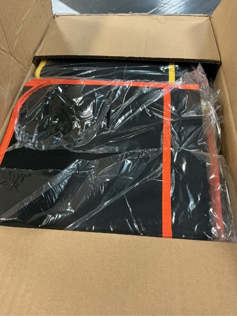 Condition photo showing New/Like New for chair pockets for classrooms 24 pack,17 x 20 inch black chair back buddy pockets with 3 pockets & name slot & tags, back of chair organizer for classroom chairs seat storage