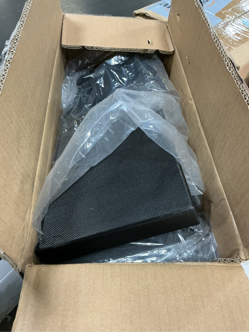 Condition photo showing As Is for Foldable Ladder Extender for Stairs-Heavy-Duty Ladder Leveler-Adjustable 9.13-15" Height/Platform 20x7.5"/Anti-Slip Mat-Ladder Extension Aide Stabilizer for Extension/Straight/Telescopic Ladders LA1-Black