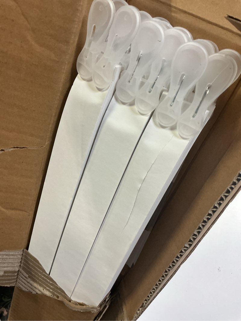 Condition photo showing As Is for changshade 6-pack temporary light filtering paper blinds for window, cut to size adhesive paper shades, stick on pleated blinds,no drill easy install,48" w x 72" h,white white 48"w x 72"h