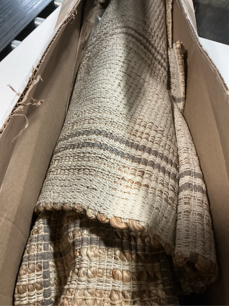 Condition photo showing As Is for Loloi Chris Loves Julia Judy Collection JUD-02 Natural/Stone 2'-6" x 7'-6" Runner Rug Natural / Stone 2'6" x 7'6" (Rectangular)