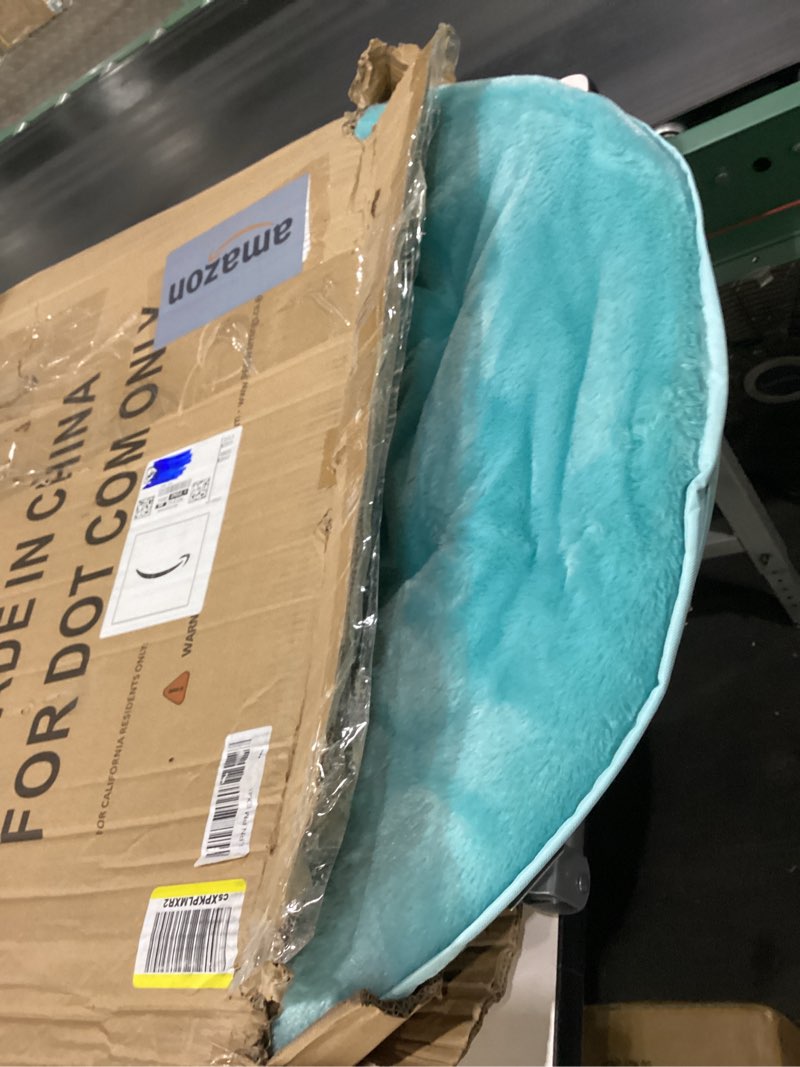 Condition photo showing New/Like New for SIMILAR TO Urban Shop Faux Fur Saucer Chair, Aqua Blue