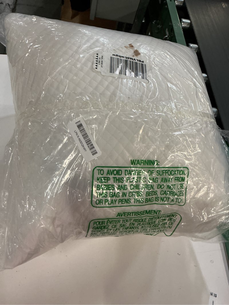 Condition photo showing As Is for DreamyBlue Signature Pillow w/Adjustable Loft • Shredded Memory Foam Fill • Neutral Alignment for Side, Back, and Stomach Sleepers • Washable Bamboo Rayon Cover • CertiPUR-US Certified Foam (King) King (Pack of 1)