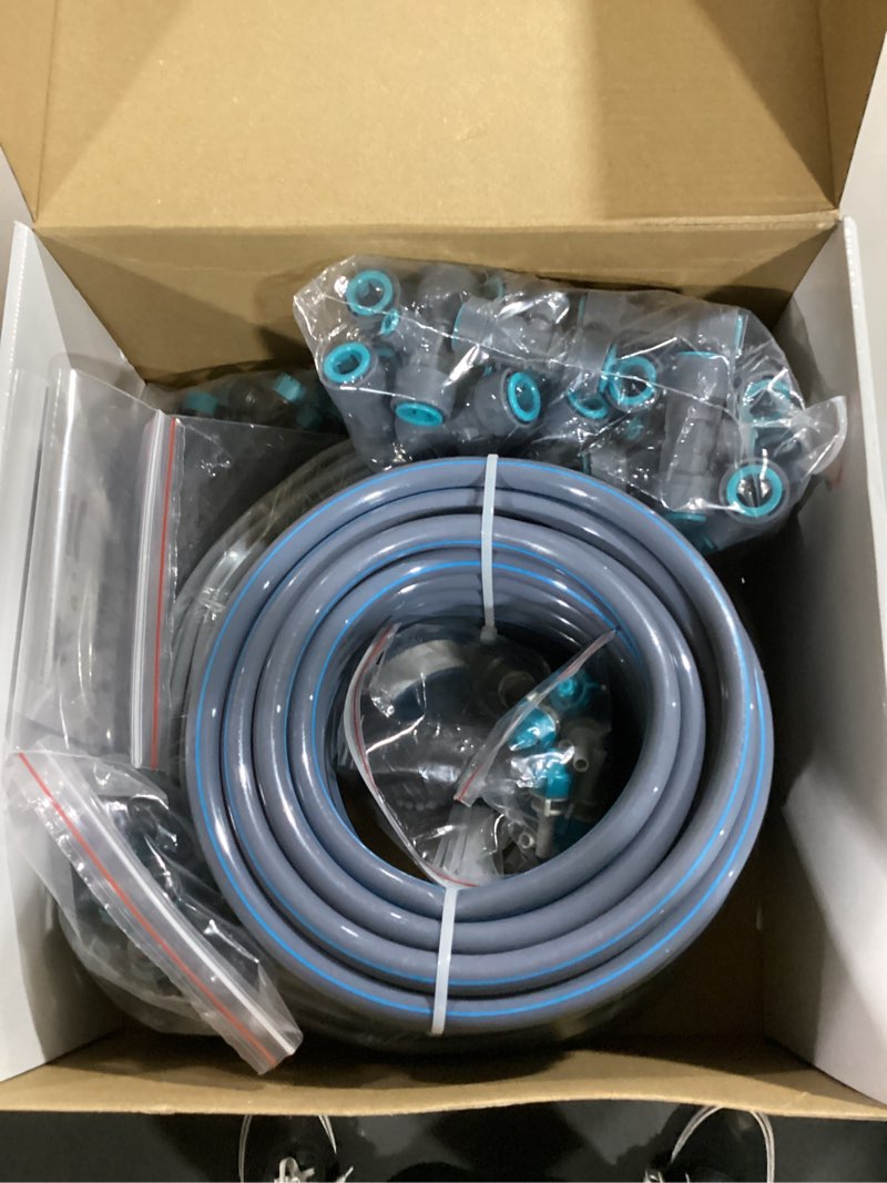 Condition photo showing Good Condition for Drip Irrigation System Kit 230FT - Automatic Watering System with Quick Connector, Complete Water Irrigation System for Garden Lawn with 12mm 6mm Irrigation Tubing Adjustable Emitters