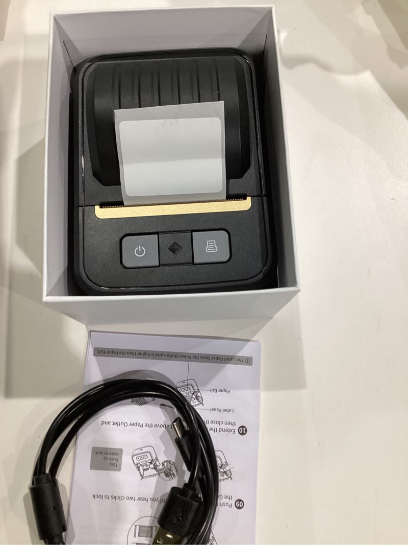 Condition photo showing Good Condition for Label Maker Machine with Tape, Bluetooth Label Makers, Portable Thermal Label Printer Easy to Use for Small Business, Home, Office, School, Barcode, Address, Sticker Printer for Phone