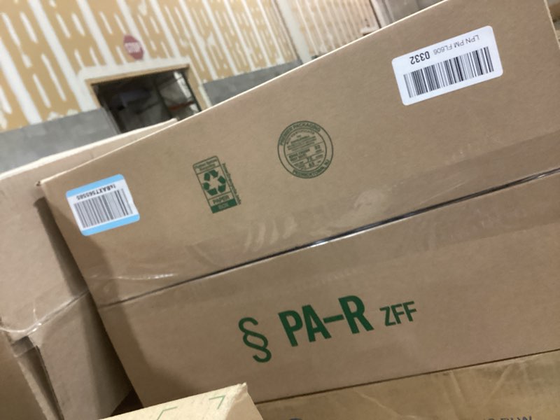 Condition photo showing As Is for Okllen 2 Pack Plastic Waste Basket, Clear Round Trash Can Small Wastebasket Garbage Container Bin for Bathroom, Bedroom, Kitchen, Home, Office, 7.3" x 8.5" x 10.6"