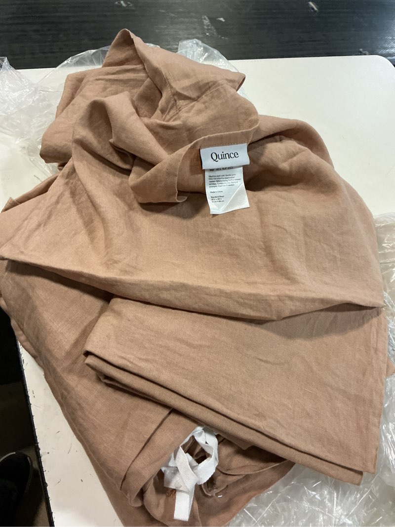 Condition photo showing Good Condition for european linen duvet cover set, full/queen, desert sunset