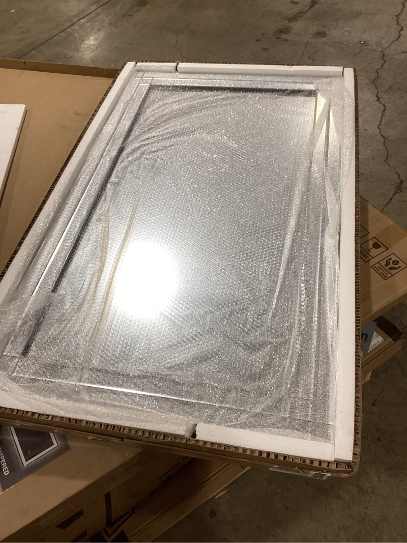 COOL2DAY 48" x 28"Frameless Rectangular Wall Mirror,Polished Beveled Edge Decorative Mirrors Modern 