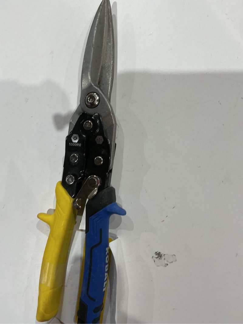 Condition photo showing As Is for kobalt 60crv straight long cut snips item #5300910 |model #54369