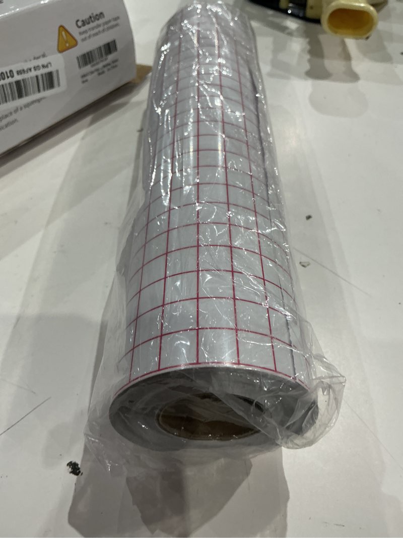 Condition photo showing Good Condition for yrym ht clear vinyl transfer paper tape roll-12 x 50 ft w/alignment grid application tape for silhouette cameo, adhesive vinyl for decals, signs, windows, stickers