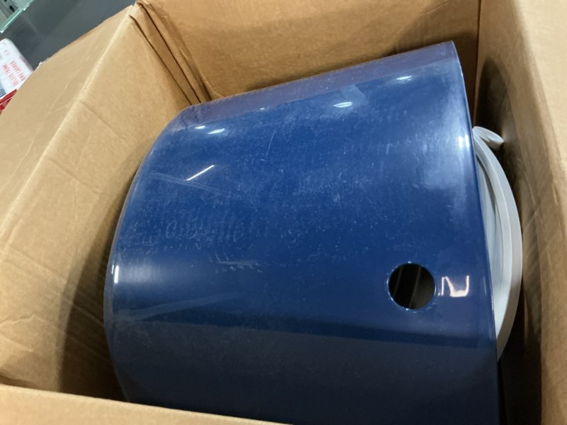 Condition photo showing Good Condition for iris usa cat litter box large top entry with lid enclosed covered hooded design litter catching scatter shield pan dog proof pet proof scoop included odor control for indoor cats kittens, navy/white top entry navy