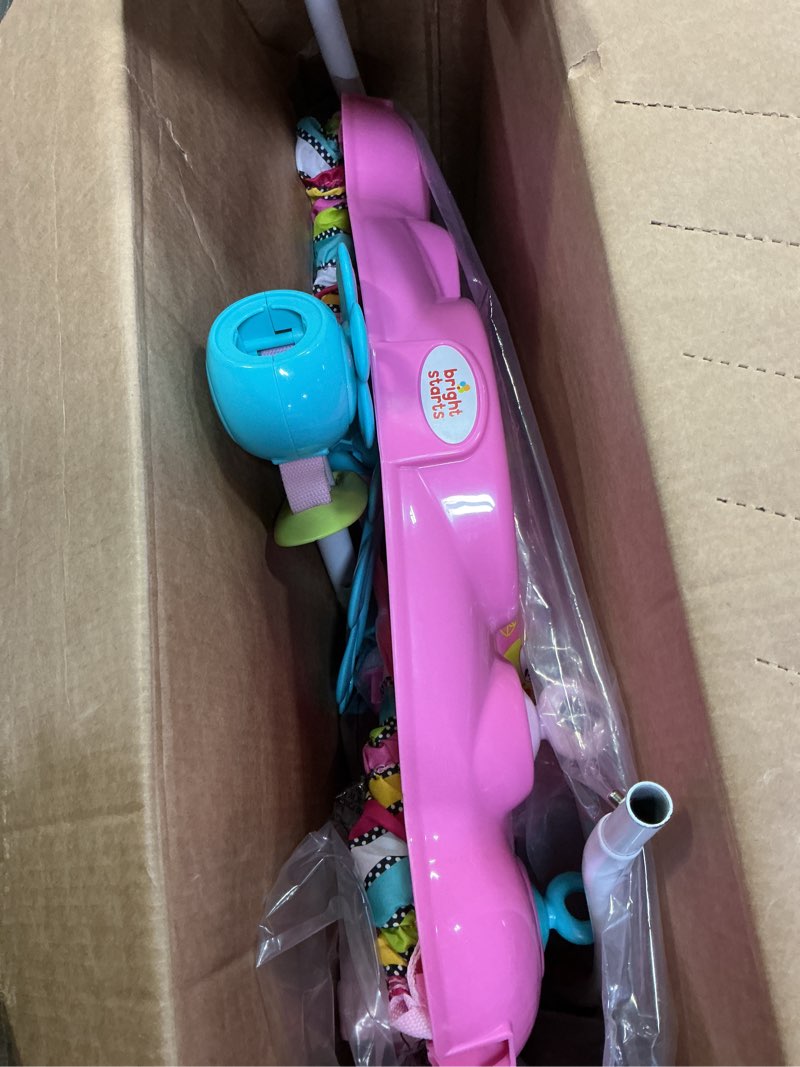 Condition photo showing Good Condition for Bright Starts Disney Baby Minnie Mouse Forever Besties Baby Activity Center Jumper with 10 Toys, Lights & Sounds, 360-Degree Seat, 6-12 Months (Pink)