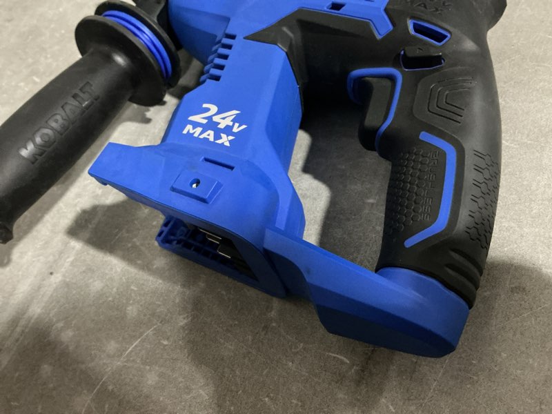 Condition photo showing As Is for kobalt brushless 24-volt 7/8-in sds-plus variable cordless rotary hammer drill