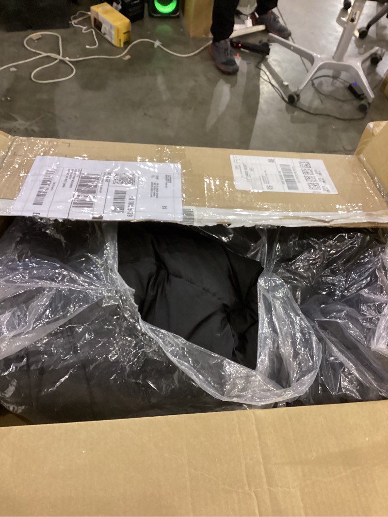 Condition photo showing As Is for THE NORTH FACE Men's McMurdo Parka Waterproof Winter Jacket, 600 Fill Waterfowl Down Insulation, Adjustable 3 Piece Hood Large Tnf Black/Tnf Black