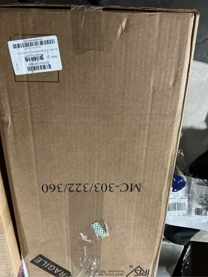 Condition photo showing Good Condition for IRIS USA Craft Plastic Organizers and Storage, Rolling Storage Cart for Classroom Supplies, Storage Organizer for Art Supplies, Drawer Top Organizer for Small Parts, 6 Drawer, Black/Pearl