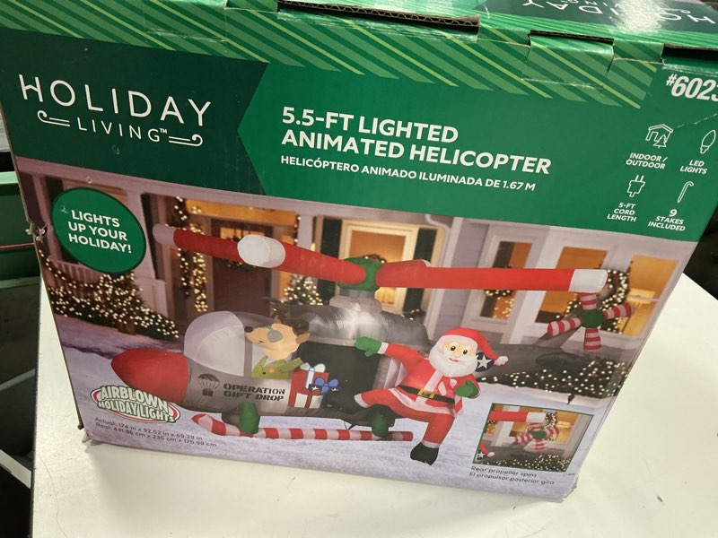 Condition photo showing Good Condition for Holiday Living 14.5-ft Animatronic Lighted Santa Christmas Inflatable