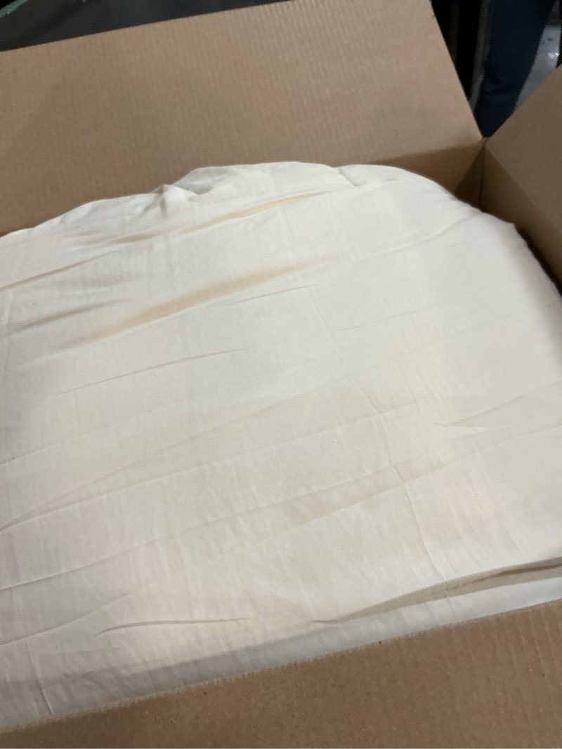 Condition photo showing As Is for Bedsure King Comforter Set, Cream Soft Prewashed Bedding for All Seasons, 3 Pieces GentleSoft™ Bed Set, 1 Lightweight Comforter (104"x90") and 2 Pillowcases (20"x36") King(104"x90") 06 - Cream