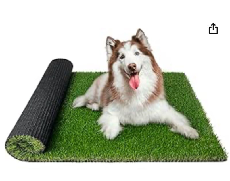 Paistao Artificial Dog Grass Pee Pads 39.3" x 61.4" Fake Turf Potty Puppy Training with Drainage Hol