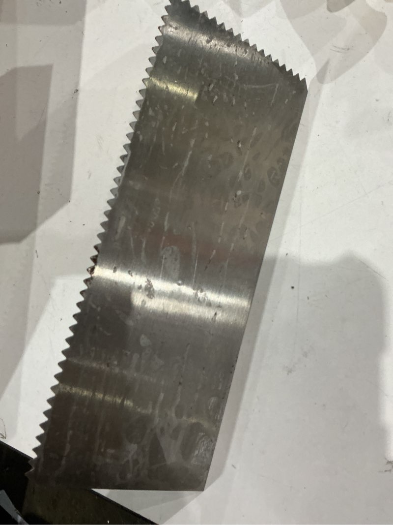 Condition photo showing As Is for marshalltown 1/4-in x 3/16-in x 0-in steel v-notch ceramic floor trowel