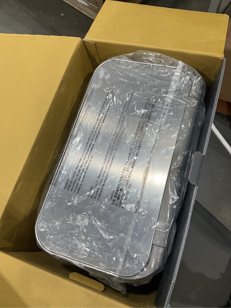 Condition photo showing Good Condition for simplehuman 58 Liter / 15.3 Gallon Rectangular Dual Compartment Recycling Step, Brushed Stainless Steel with Soft-Close Plastic Lid Kitchen Trash Can