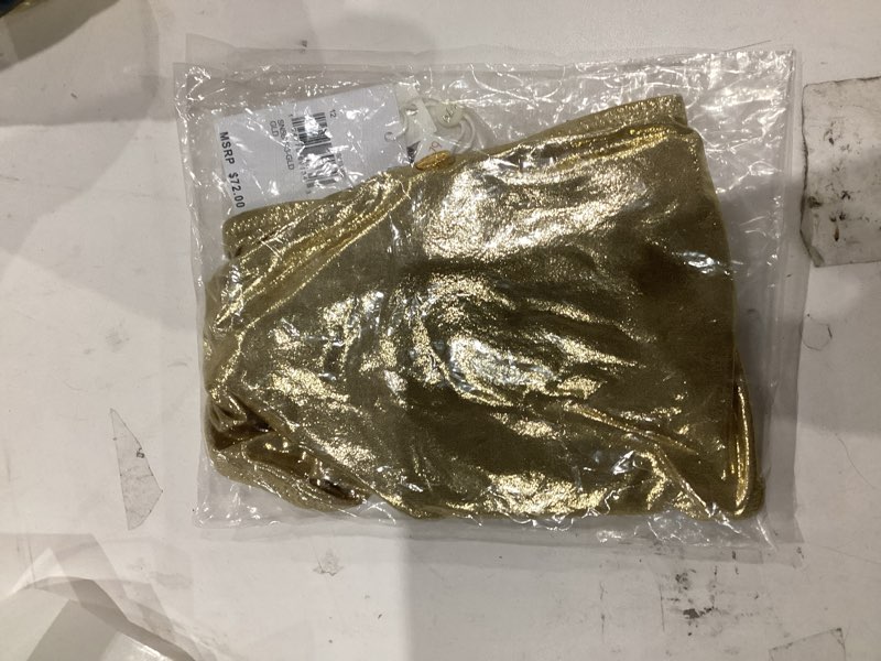 Sunshine 79 Women's Hipster Bikini Swimsuit Bottom, Gold//Glitz & Gold, 12