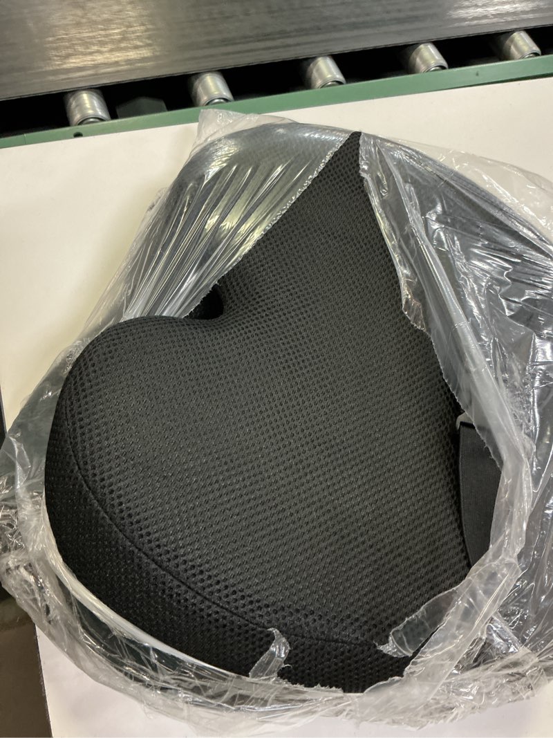 Condition photo showing Good Condition for trucker seat cushion, car seat cushions with lumbar support pillow, ergonomic l-shaped orthopedic memory foam pad for long driving back pain sciatica relief, drivers office workers (black+mesh cloth)