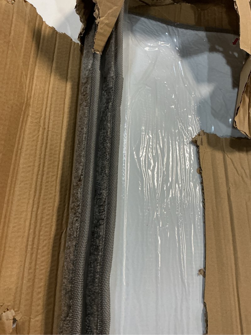 Condition photo showing Good Condition for bullnose stair treads non slip 9.5\" x 32\", 2 pcs carpet stair treads for wooden steps indoor with edge protection, reusable peel and stick tpu backing stair runner rugs - diamond pattern grey. grey (diamond pattern) 9.5*32 inch 14