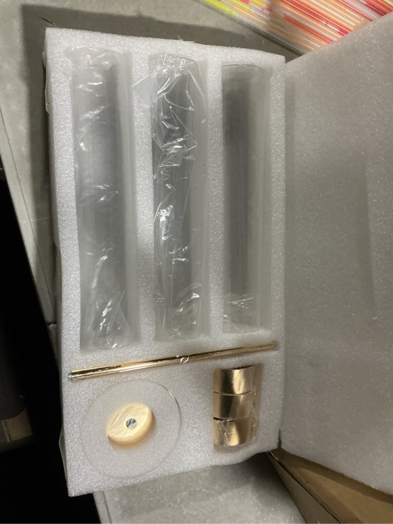 Condition photo showing Good Condition for romadedi hurricane candlestick holders gold - 10 pcs taper candle holders bulk tall clear glass cylinder for wedding table centerpieces party decor birthday christmas home decorations