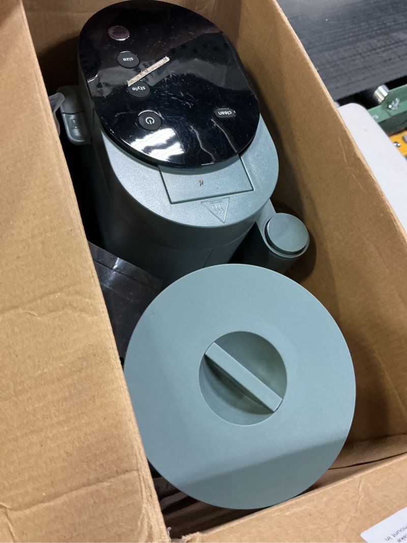 Condition photo showing Good Condition for Ninja Pods & Grounds Specialty Single-Serve Coffee Maker, K-Cup Pod Compatible, Built-In Milk Frother, 6-oz. Cup to 24-oz. Travel Mug Sizes, Iced Coffee Maker, 1550 watts, Sage Green, PB051SG Standard Sage Green
