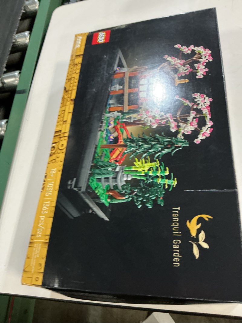 Condition photo showing New/Like New for lego icons tranquil garden building set - detailed japanese zen garden diy kit for adults, ages 18+ - gift for birthday - building block set for home decor - 10315 standard packaging