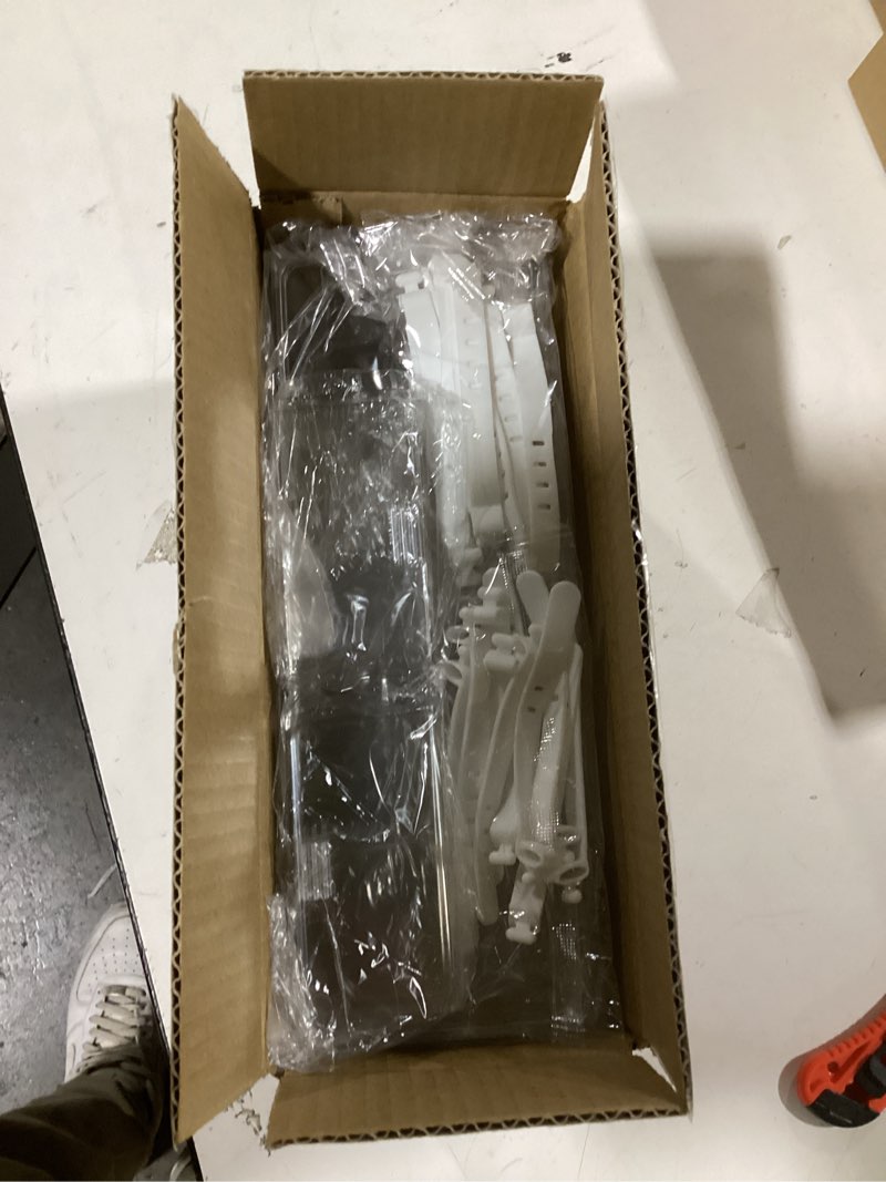 Condition photo showing New/Like New for Yesesion 2pcs Clear Plastic Cable Organizer Boxes with Adjustment Compartments, Desk Accessories Storage Case with Lid and 20 Wire Ties for Drawer, Office Supply, Electronic Management