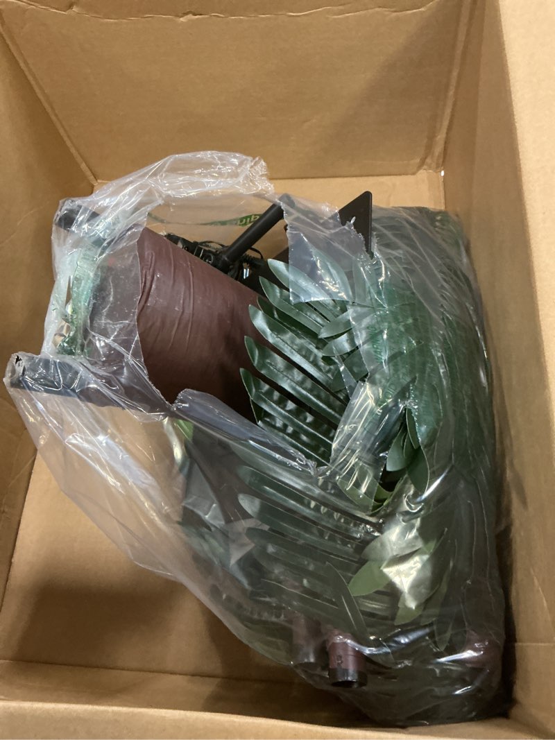 Condition photo showing Good Condition for PINPON 6FT Solar Lighted Palm Tree Dual Trunks, Remote Control 8 Modes & Timer, IP65 Waterproof LED Lighted Artificial Tree for Patio, Pool, Tiki Bar, Outdoor Decor