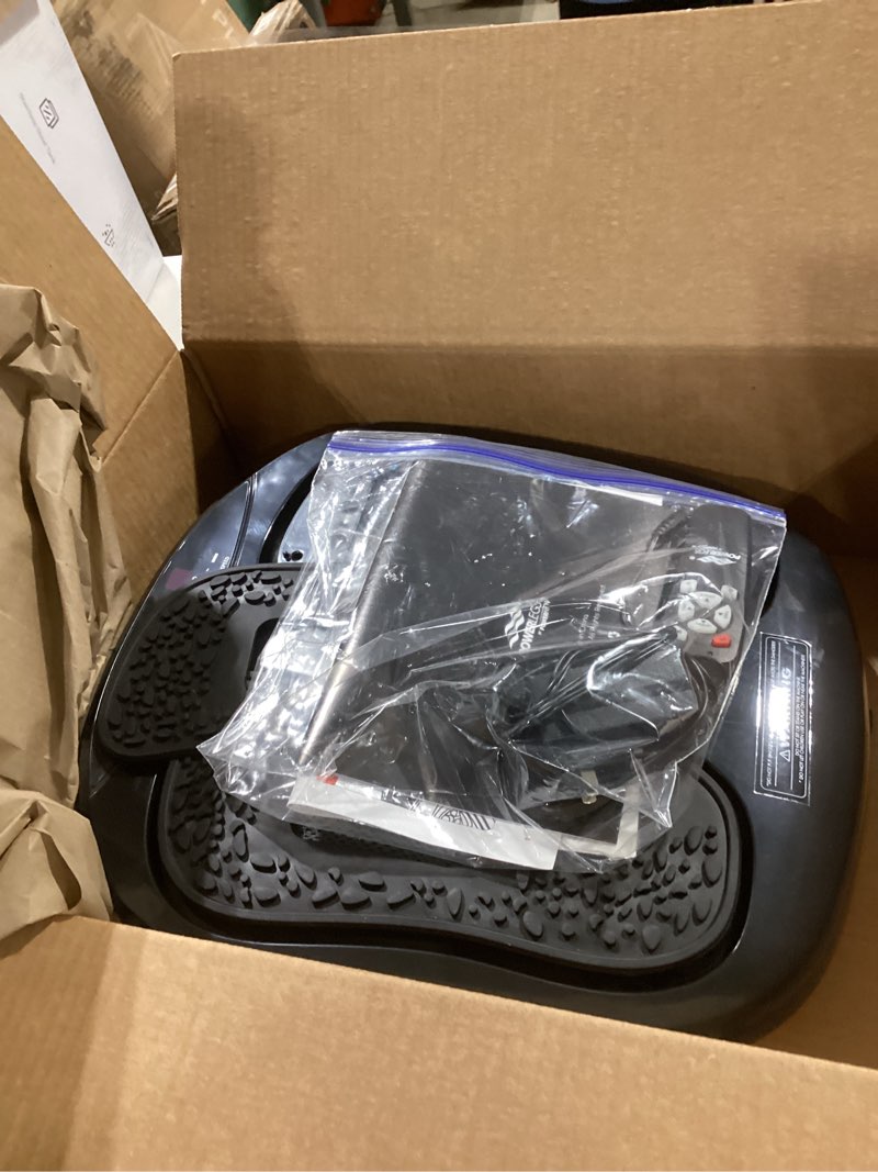 Condition photo showing Good Condition for Power Legs Electric Foot Massager Machine with Remote Control, Adjustable Speed, Vibration - Calf Massager - Feet Massager for Neuropathy Pain Relief, Plantar Fasciitis, Leg Blood Circulation (Black)