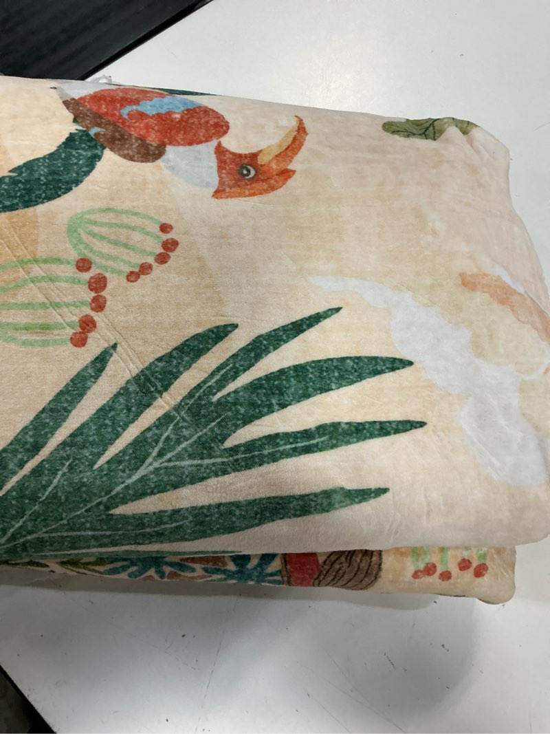 Condition photo showing Good Condition for livebox boho jungle animal print 5 x 7 area rugs for living room, soft yellow rug for bedroom, non-slip machine washable rugs for dining room office, kids rugs for playroom sun rug for nursery room 5' x 7' (rectangular) yellow