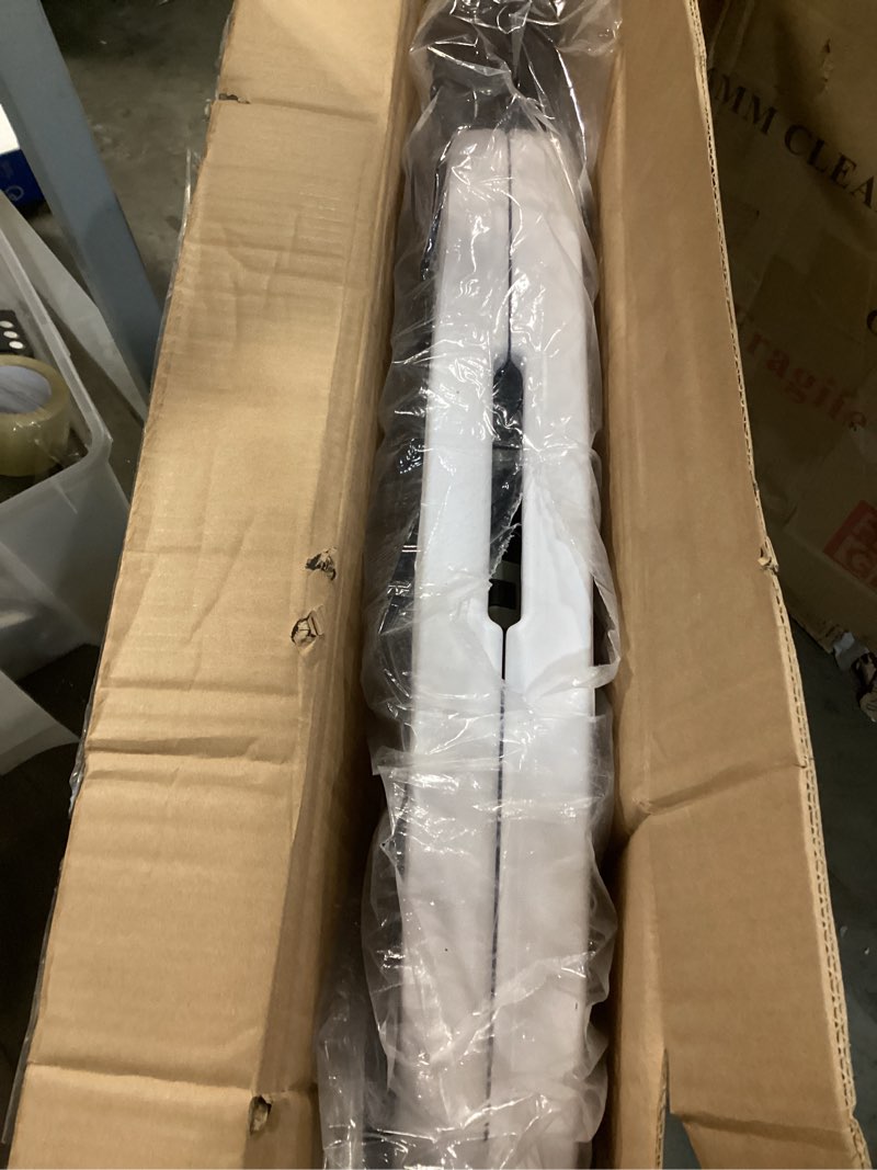 Condition photo showing Good Condition for Flash Furniture Freeman 4' Round Plastic Folding Table with Carrying Handle, Plastic Foldable Table for Indoor/Outdoor Events, White 48" Round