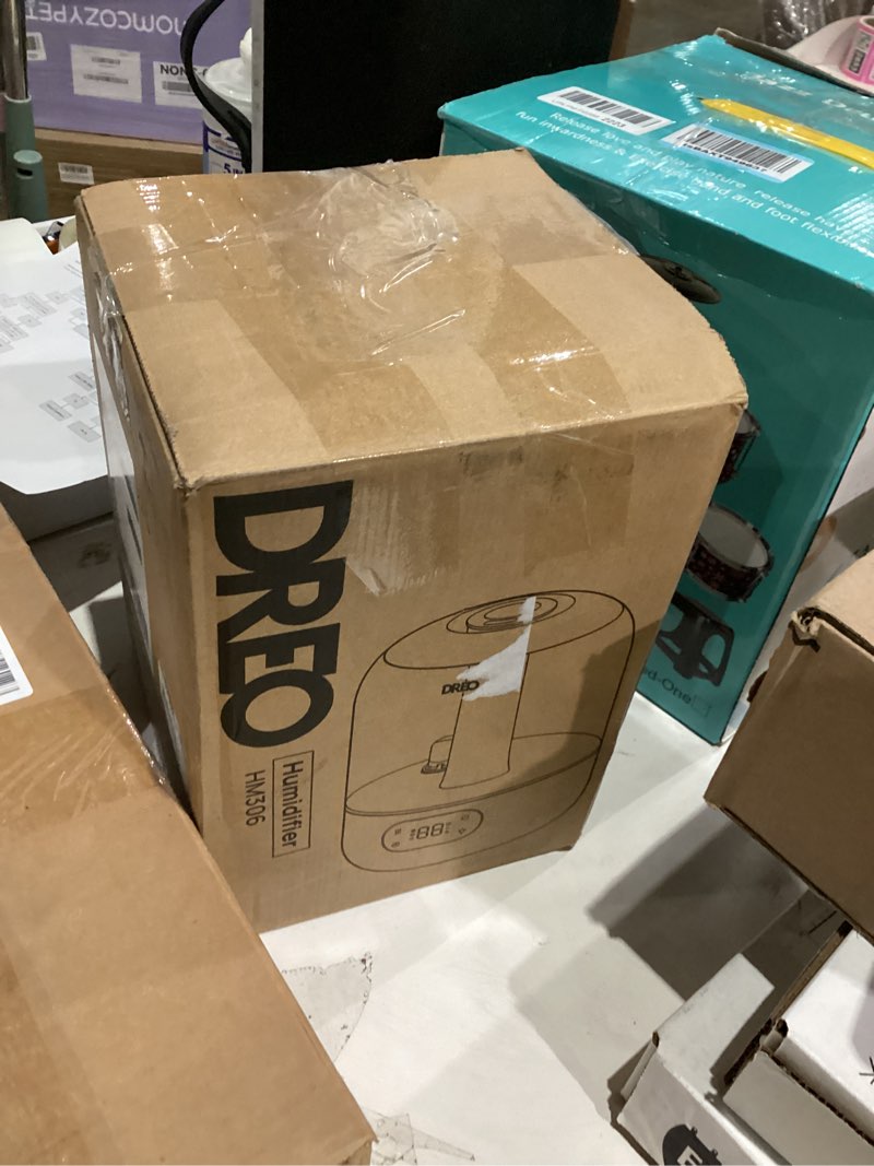 Condition photo showing As Is for DREO Humidifiers for Bedroom, 3L Top Fill 30H & 26dB Quiet Runtime for Large Room, Cool Mist Ultraso