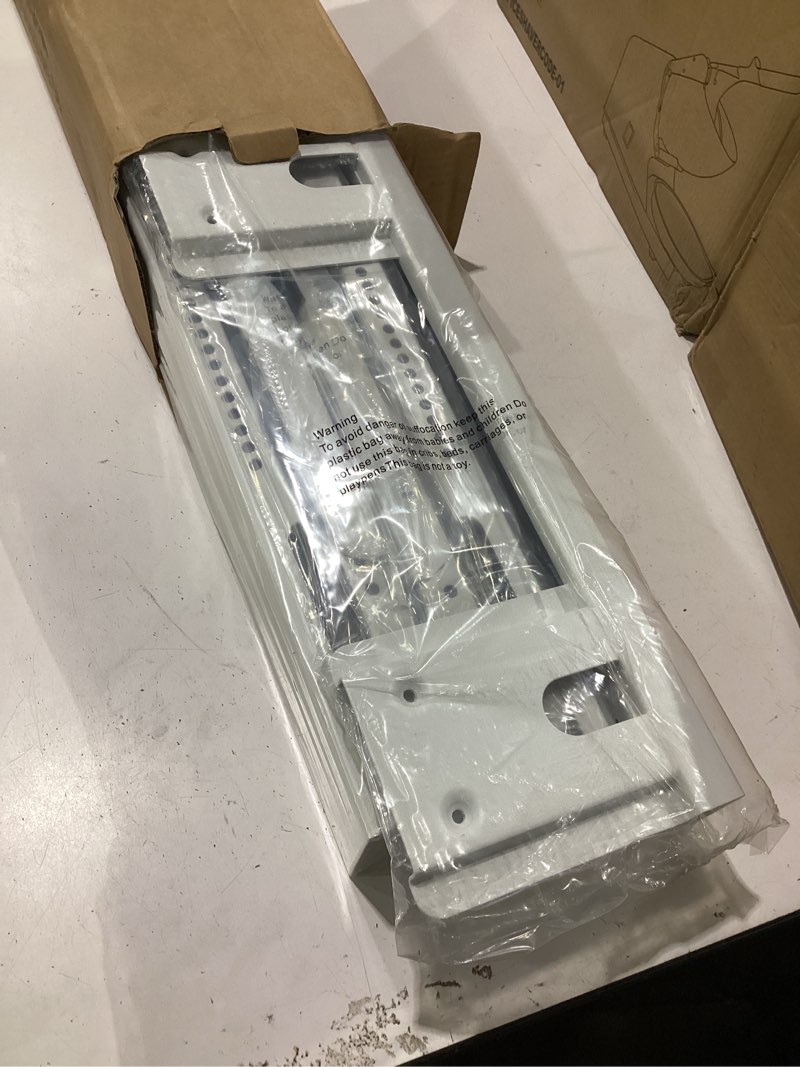 Condition photo showing New/Like New for universal window air conditioner support bracket, no drilling heavy-duty ac window bracket supports up to 200lbs for 5,000-24,000 btu ac units, fits single or double hung windows