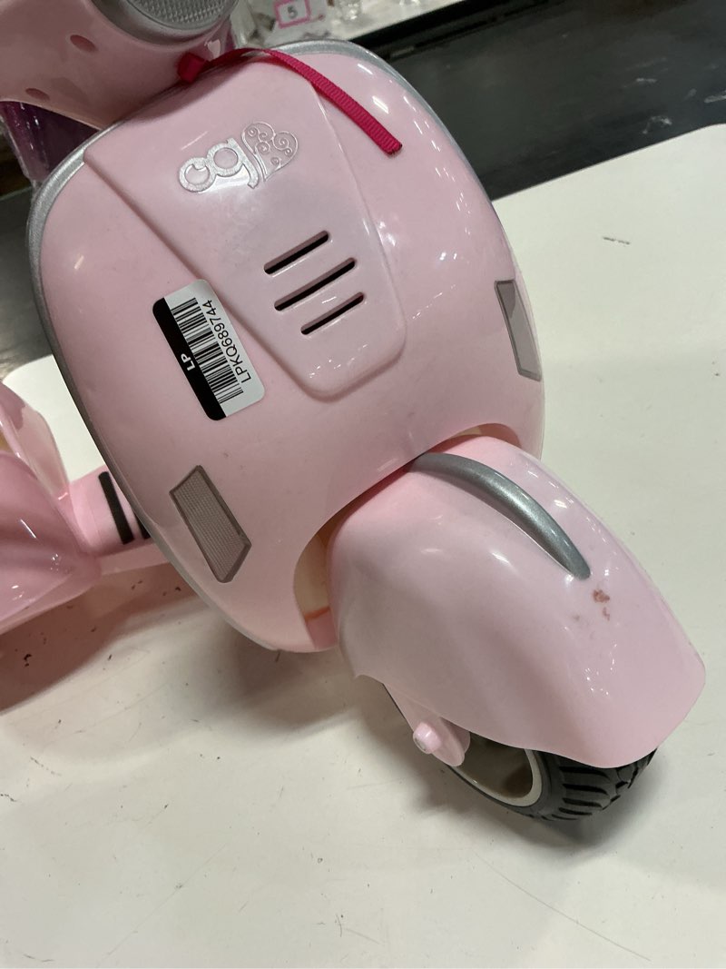 Condition photo showing As Is for our generation ride along scooter vehicle accessory set for 18" dolls