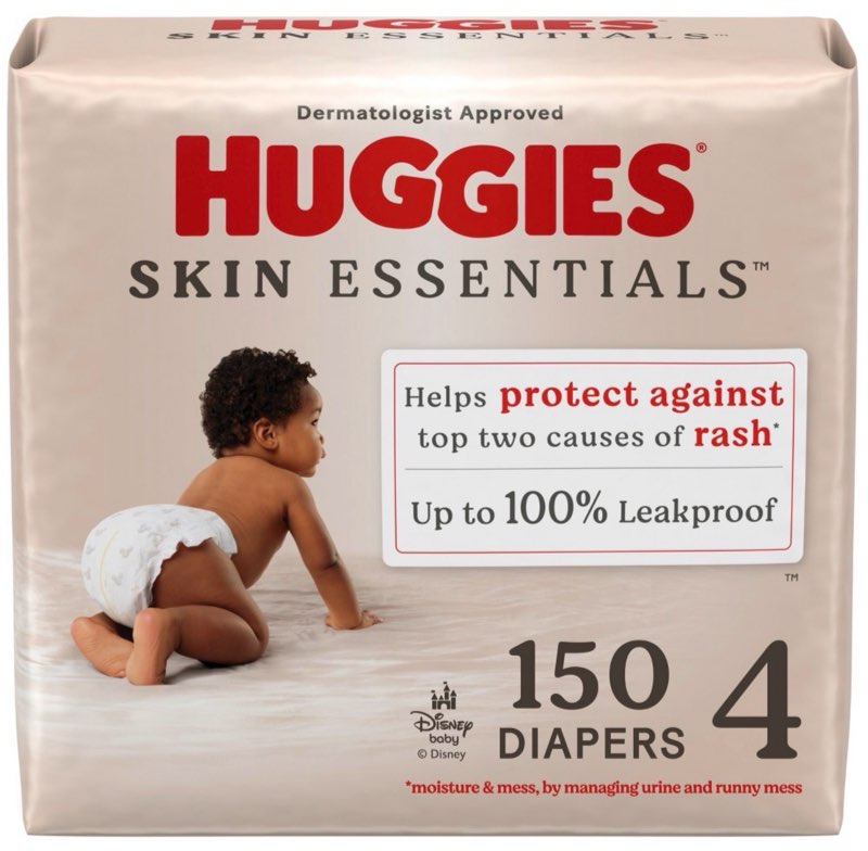 Huggies Skin Essentials Luxury Diapers - Size 4 - 150ct