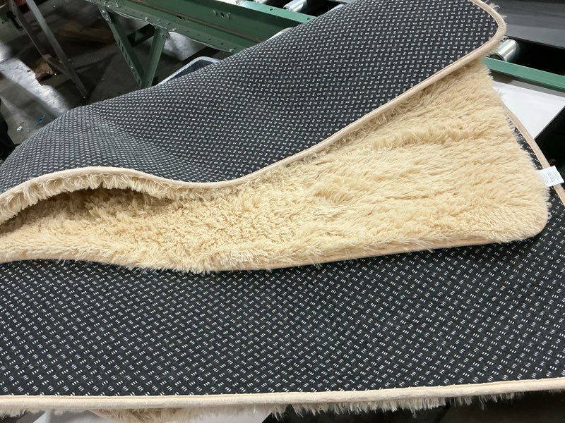 Condition photo showing As Is for Ophanie Beige Rugs for Bedroom Living Room, Fluffy Fuzzy Furry Carpet, Plush Soft Shaggy Bedside Indoor Floor 4x6 Area Rug for Kids Girls Boys Baby Teen Dorm Nursery Home Decor Aesthetic 4' x 6' (Bedroom 30-60ft²) Beige