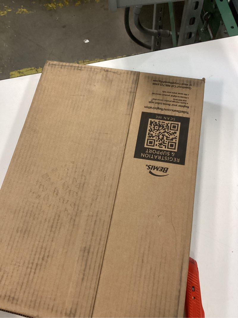 Condition photo showing New/Like New for Mayfair Cassel Slow Close Toilet Seat, Easy Clean, Non Slip Premium Wood Seat, Easy Install, Made in USA, Elongated, White Elongated 1 - Toilet Seat