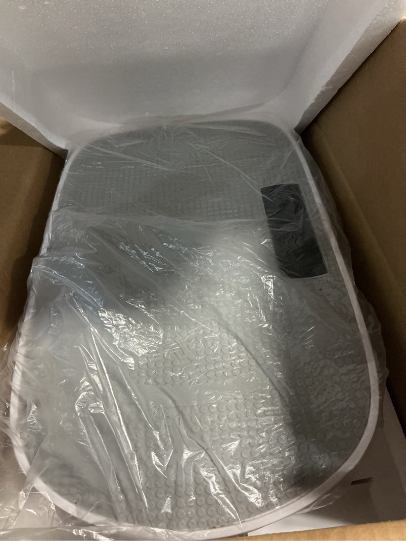 Condition photo showing Good Condition for merach vibration plate exercise machine, curved vibration plate for lymphatic drainage weight loss, vibrating plate with real-time calorie tracking on led display, workout equipment for home women men grey