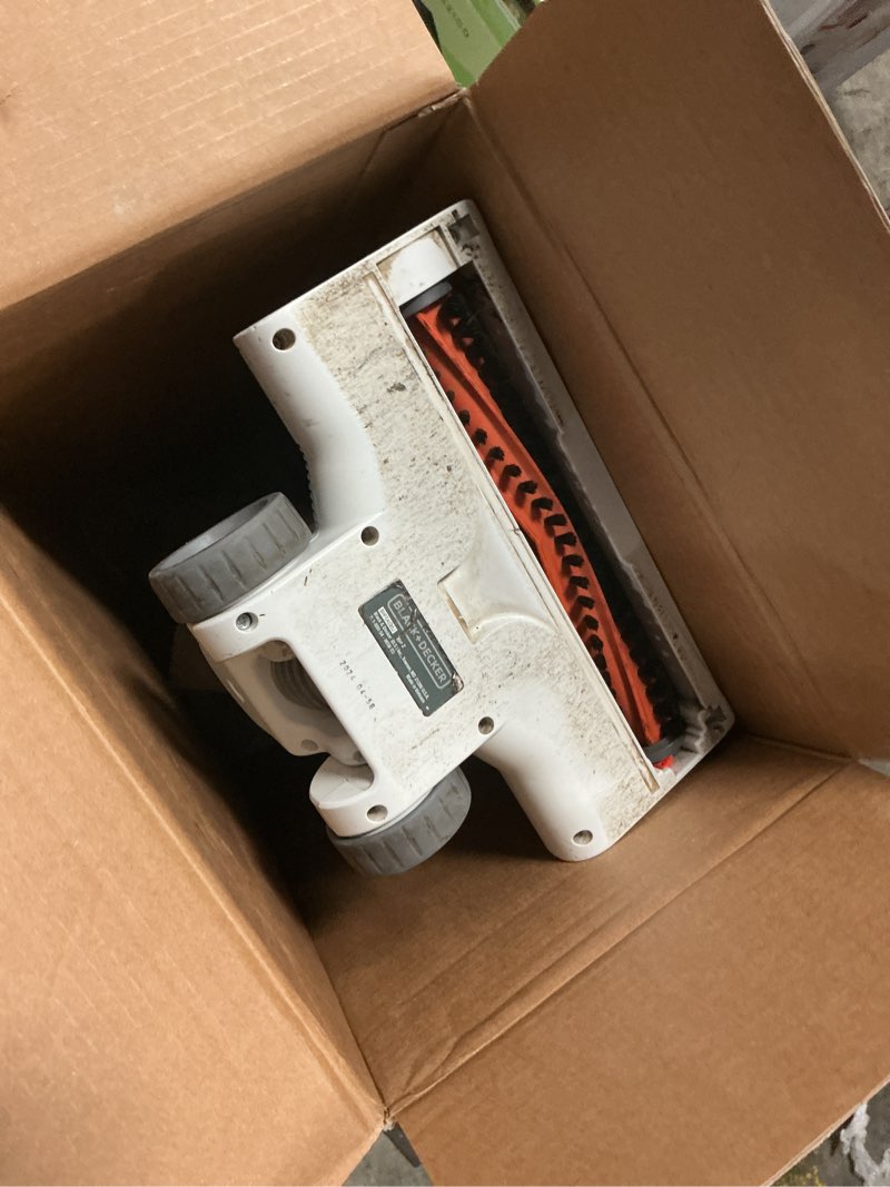 Condition photo showing As Is for BLACK+DECKER POWERSERIES 20V MAX Cordless Stick Vacuum Cleaner, Household Vacuum Cleaners for Hardwood Floors and Carpet, LED Lights, Detachable, Anti-Tangle, Lightweight, Bagless (BHFEA18D1) Gray/Orange Vac