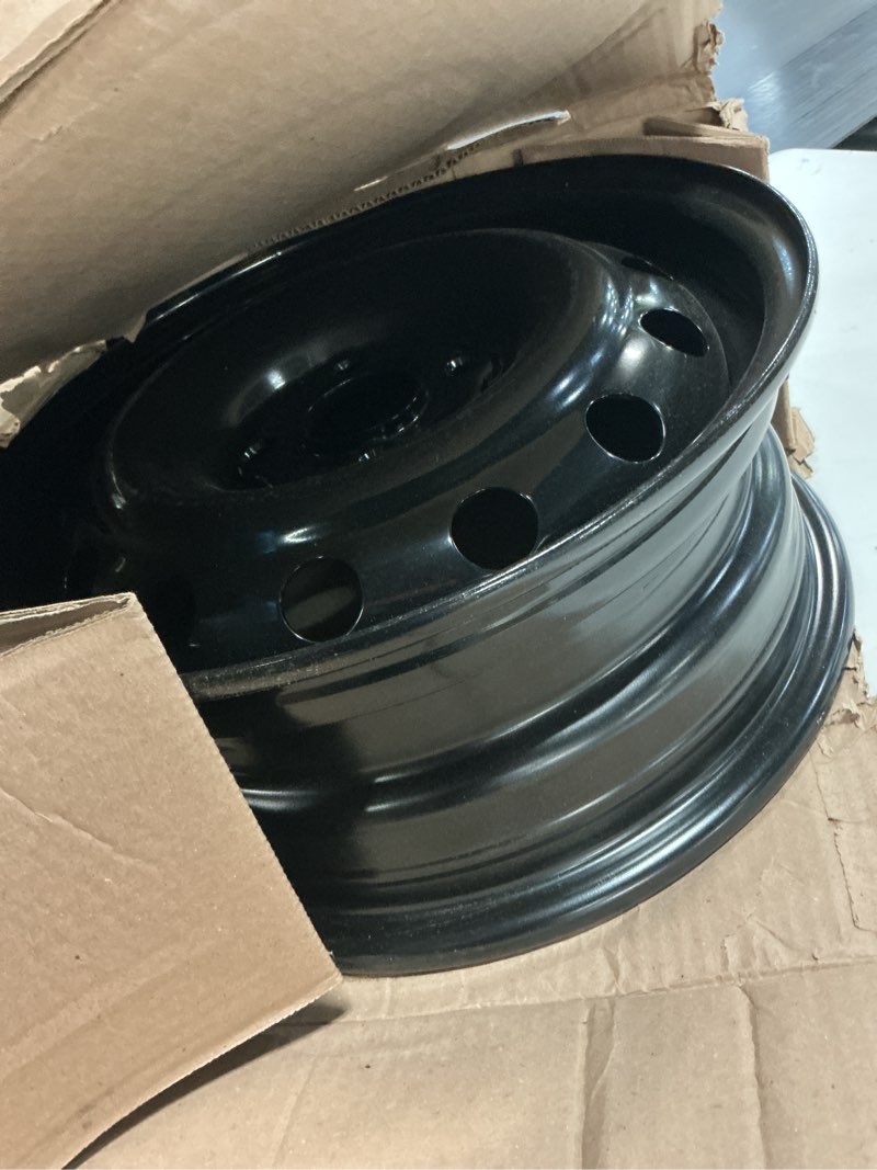 Condition photo showing Good Condition for Dorman 939-105 14 x 5.5 In. Steel Wheel Compatible with Select Hyundai / Kia / Toyota Models, Black
