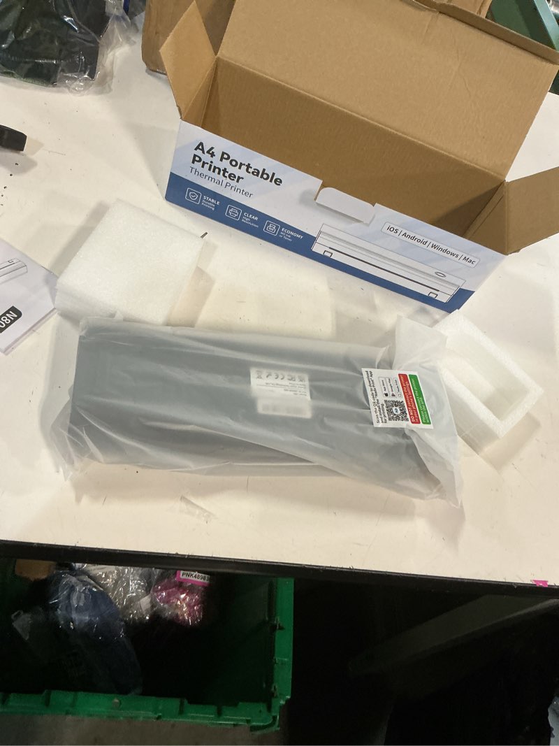 Condition photo showing New/Like New for portable printers wireless for travel, n80 wireless thermal printer bluetooth inkless printer support 8.5" x 11" us letter & a4, compatible with ios, android, laptop