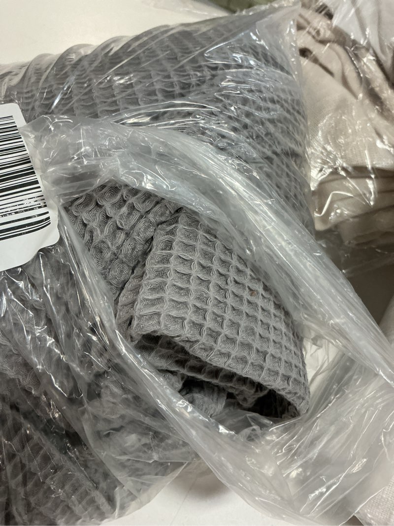 Condition photo showing Good Condition for organic turkish waffle robe, l, grey